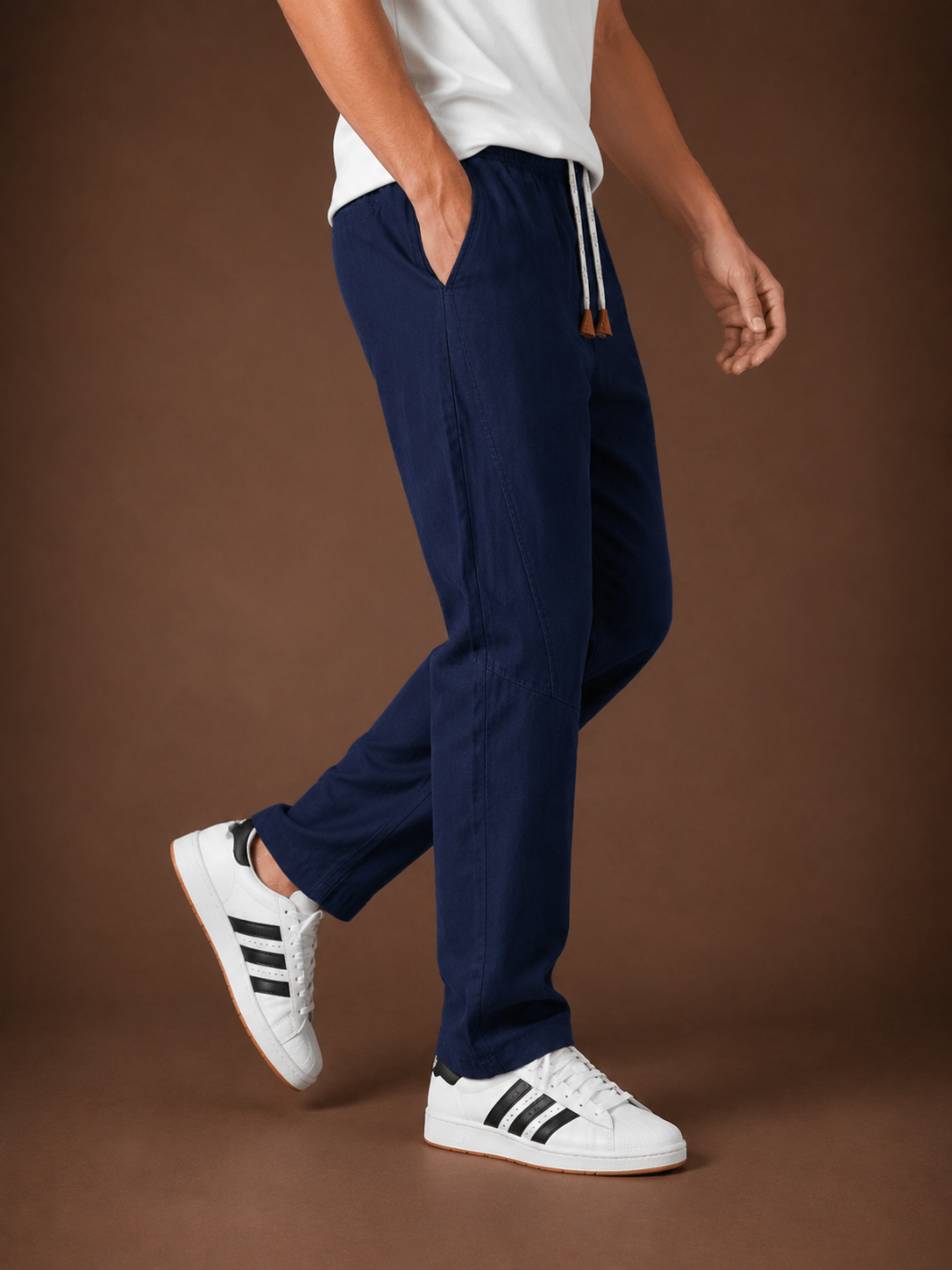 Tsuki - Pantalones japoneses cómodos de lino