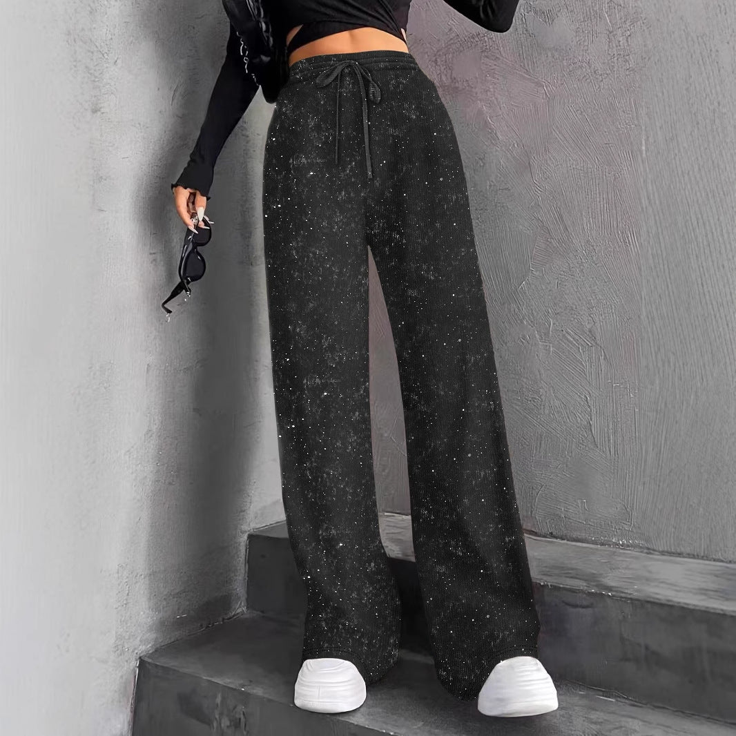 Pantalón Palazzo de Lentejuelas Luxury Fit